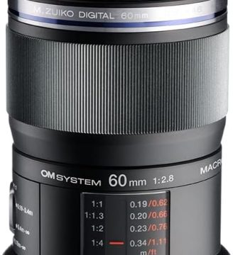 OM SYSTEM Olympus M.Zuiko Digital ED 60mm F2.8 Macro for Micro Four Thirds System Camera, Weather Sealed Design, Focus Limit Switch Bright